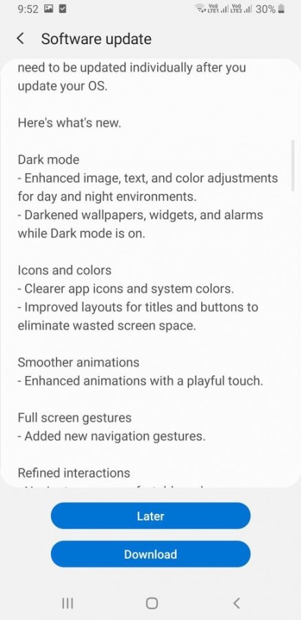 تحديث Android 10